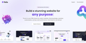 Folio – Multipurpose Bootstrap Theme