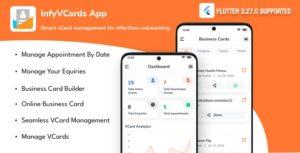 Infy vCard Mobile App Add On for Saas