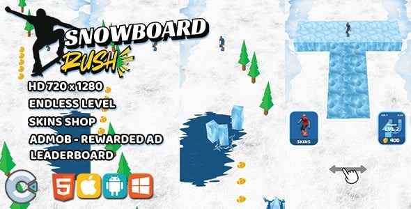 Snowboard Rush (Construct 3 | HTML5)