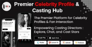 TOA - Premier Celebrity Profile & Casting Hub | Flutter App, Android, iOS & Laravel Admin Panel