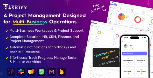 Taskify - Project Management - Task Management & Productivity Tool