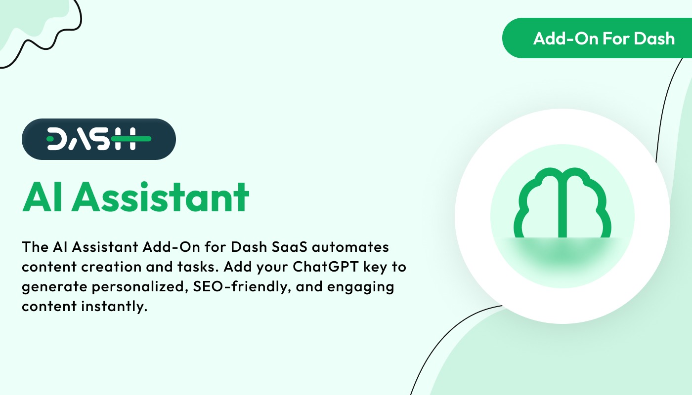 AI Assistant – Dash SaaS Add-on