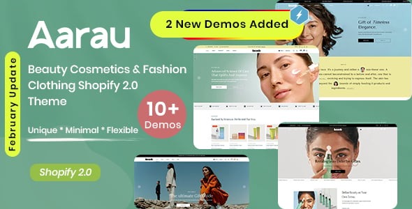 Aarau - Beauty Cosmetics & Fashion Clothing Shopify 2.0 Theme