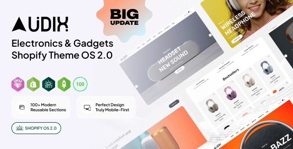 Audix | Electronics & Gadgets Shopify Theme OS 2.0