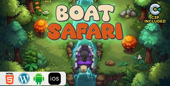 Boat Safari HTML5 Construct 3 Game