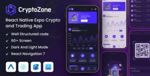 CryptoZone - React Native Expo Cryptocurrency Mobile App Template