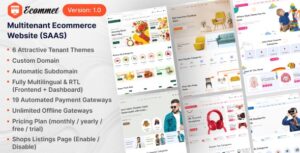 Ecommet - Multitenant Ecommerce Website (White Label)