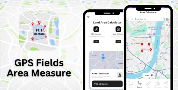 GPS Fields Area Measure with AdMob Ads Android