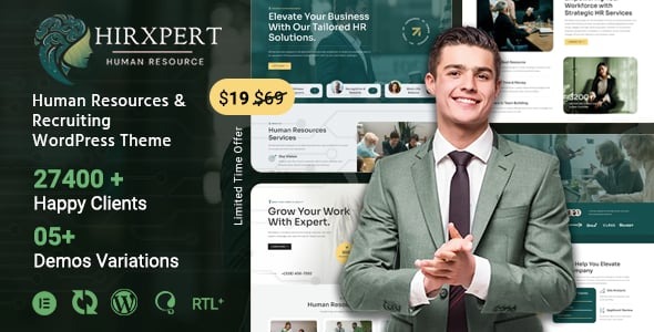 Hirxpert - Human Resources & Recruiting WordPress Theme