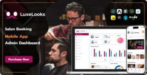 LuxeLooks - Salon Booking App with Admin Panel