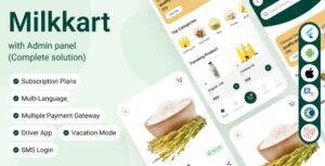 Milkkart - Milk Subscription and Delivery eCommerce Flutter Mobile App