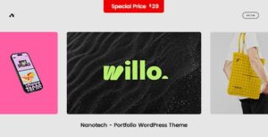 Nanotech - Creative Portfolio WordPress Theme