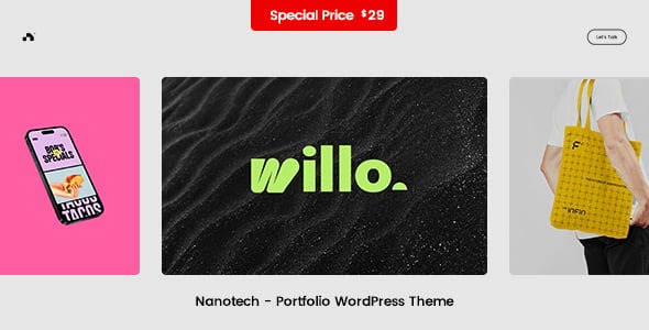 Nanotech - Creative Portfolio WordPress Theme
