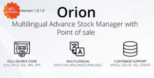 Orion - Multilingual advance stock manager with Point of sale system