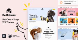 PetMania - Pet Care Shop Ecommerce WordPress Theme