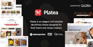 Platea - Recipe WordPress Theme