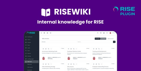 RiseWiki - Internal knowledge for RISE