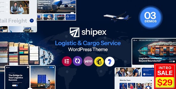 Shipex - Transport and Logistics WordPress Theme