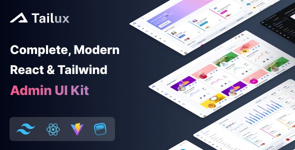 Tailux - React Tailwind Admin Template (React 19)