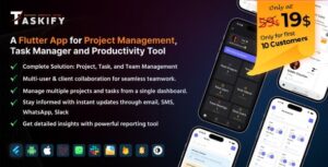 Taskify Flutter App - Project Management, Task Manager and Productivity Tool
