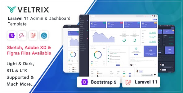 Veltrix - Laravel 11 Admin & Dashboard Template