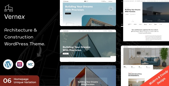 Vernex - Architecture & Construction WordPress Theme