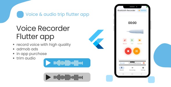 Voice Recorder - Voice Recording - Flutter app - Voice Memos