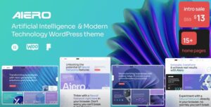 Aiero | AI Agency & Technology WordPress Theme