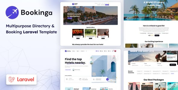 Bookinga - Multipurpose Laravel Booking and Directory Template