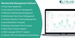 Clublink SaaS - Membership Management Software