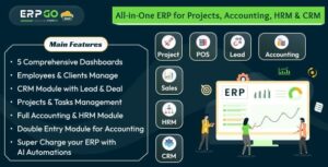 ERPGo SaaS - All In One Business ERP With Project, Account, HRM, CRM & POS