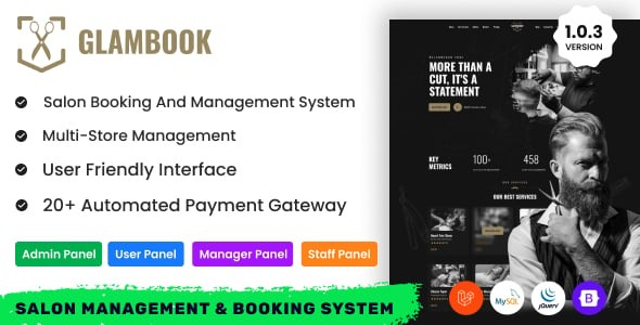 GlamBook - Salon Management & Booking System