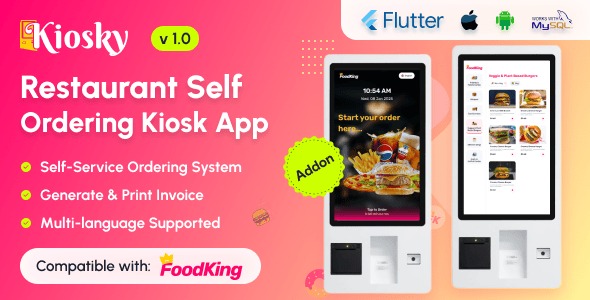 Kiosky – Restaurant Self Ordering Kiosk App for FoodKing