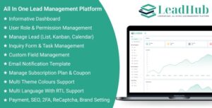 LeadHub SaaS - All In One Lead Management Platform