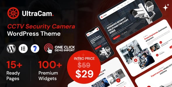 Ultracam - CCTV Security Camera WordPress Theme