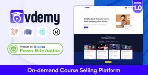 Vdemy - On demand Course Selling Platform | LMS