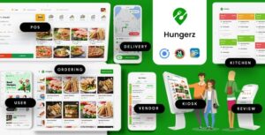 16 App Template| Food Ordering| Multi Restaurant App | Food Delivery | Restaurant POS App | Hungerz