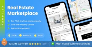 2 App Template | Real Estate App | Property Buying Selling App | Property eCommerce App | Propilla