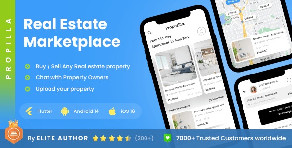 2 App Template | Real Estate App | Property Buying Selling App | Property eCommerce App | Propilla