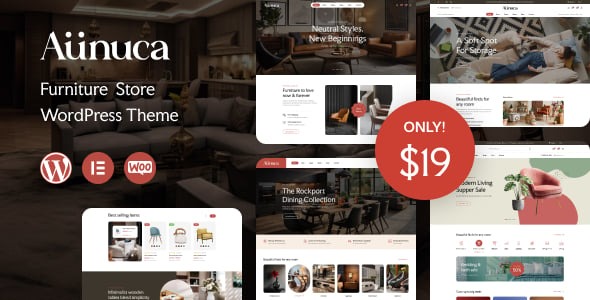 Aunuca - Furniture Store WordPress Theme