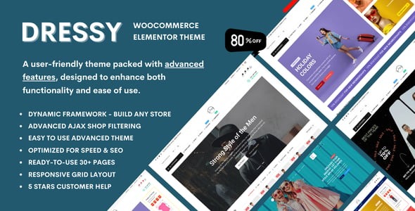 Dressy - Fashion Store & Clothing Shop WooCommerce Theme