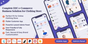 DressyLane – D2C Clothing Store Mobile App with Flutter & Laravel Backend with Admin Panel