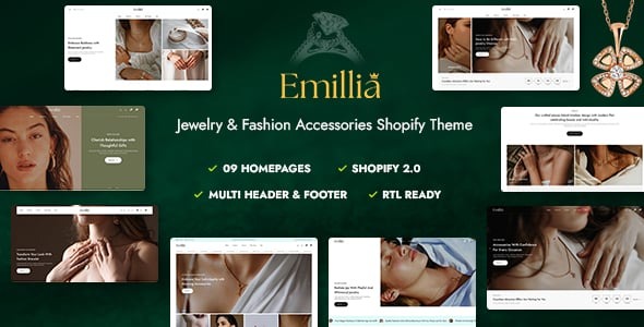 Emillia – Jewelry & Fashion Accessories Shopify Theme