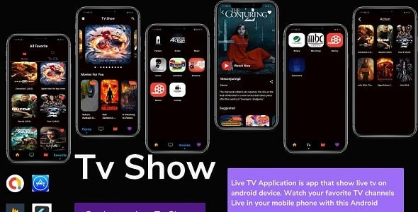 Flutter Tv Show - (Live TV Channels- Movies) - TV Cast Supports DLNA-Cast