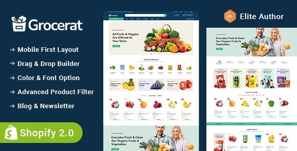 Grocerat - Grocery and Food Store Shopify 2.0 Responsive Theme