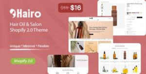 Hairo - Hair Oil Shopify 2.0 Theme