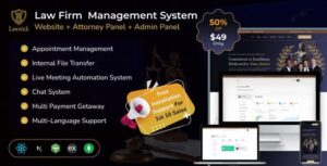 Lawstick - Law Firm Management System | User Panel | Attorney Panel | Admin Panel (MERN)