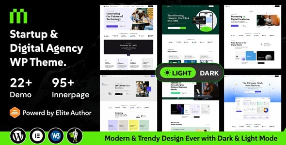 Mortar - Startup Digital Agency WordPress Theme