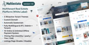 MultiEstate - Multitenant Real Estate Platform (White Label)