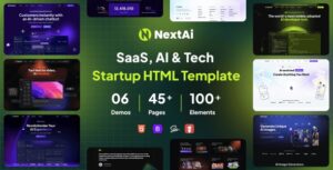 NextAI - SAAS, AI & Tech Startup HTML Template
